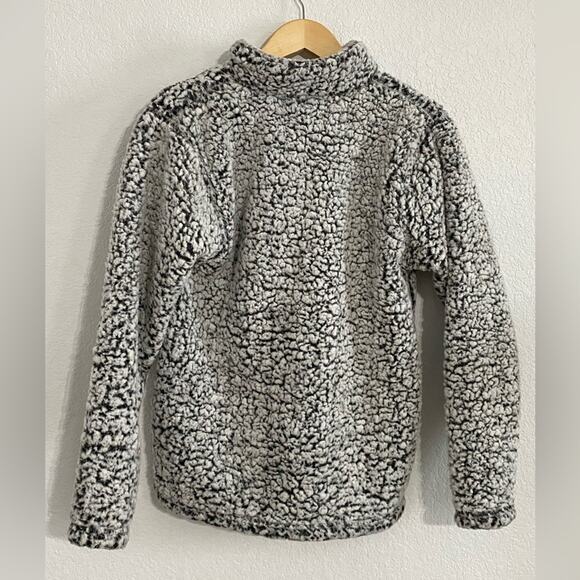Poshmark Poshfixings Logo teddy fuzzy sherpa pullover grey heathered small - Picture 4 of 8
